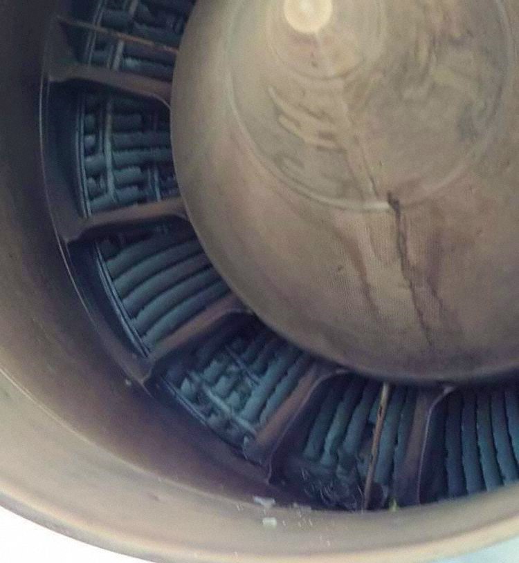 15 years old Silk Way B747-400F Freighter did a RTO due to number-3 engine failure, deflated all MLG tires !